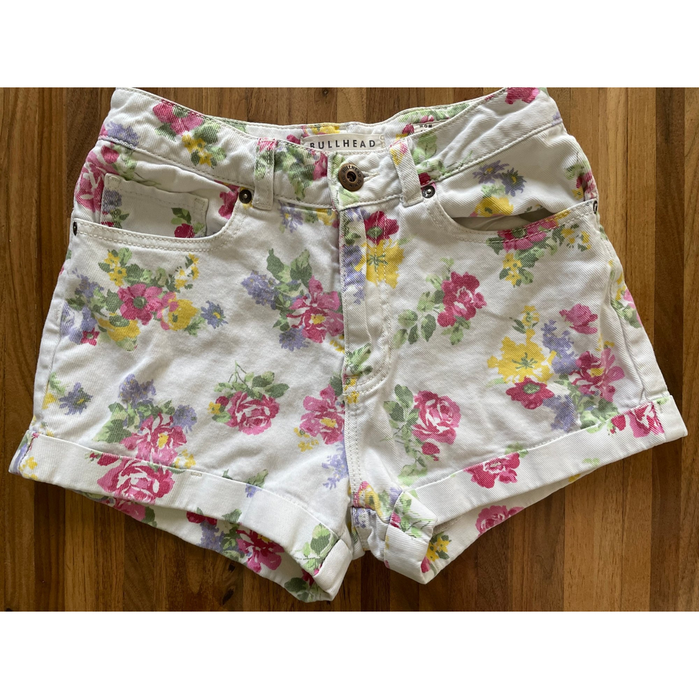 BDG Floral High-Waisted Shorts
